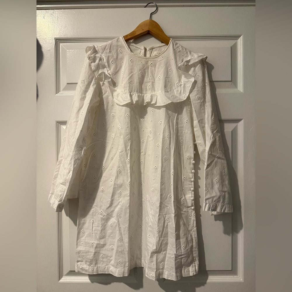 DOEN Brontë Eyelet Long Sleeved Mini Dress